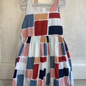 Pink Chicken Geometric Dress Size 6 Girls